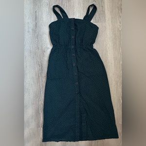 Urban Outfitters|Midi Dress|Corduroy|Deep Turquoise w/small detail|SZ s‎